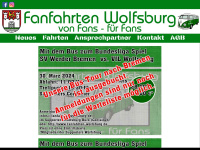 fanfahrten-wolfsburg.de Webseite Vorschau