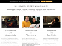 seven-rays-music.com Webseite Vorschau