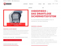 videofied.at Webseite Vorschau