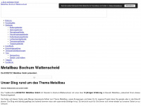 metallbau-bochum-wattenscheid.de Webseite Vorschau