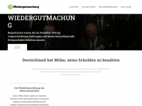 wiedergutmachung.ch Webseite Vorschau