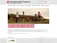 kunstgemeinde-pampsee.net Webseite Vorschau