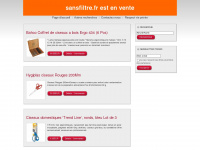 sansfiltre.fr Webseite Vorschau