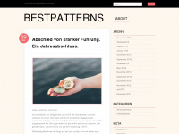 bestpatterns.wordpress.com Webseite Vorschau