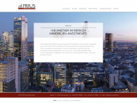 prius-immobilien.de Webseite Vorschau