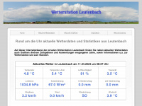 wetterstation-leutenbach.de Webseite Vorschau