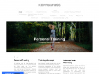 kopfbisfuss-personaltraining.com Webseite Vorschau