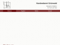 handweberei-gruenwald.de Webseite Vorschau
