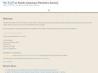 patristics.org Webseite Vorschau