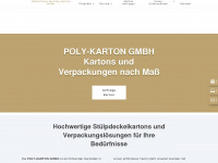 poly-karton.de Webseite Vorschau