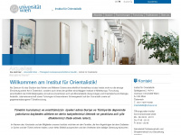 orientalistik.univie.ac.at Webseite Vorschau