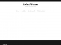 biohof-peters.de Webseite Vorschau
