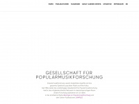 popularmusikforschung.de Webseite Vorschau