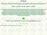 mvwp.de Webseite Vorschau