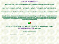 naturfreunde.tips Webseite Vorschau