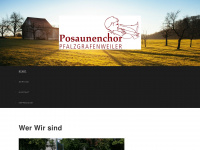 posaunenchor-pfalzgrafenweiler.de Webseite Vorschau