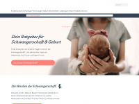 schwanger.at Webseite Vorschau