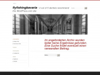 flyfishingbavaria.wordpress.com Webseite Vorschau
