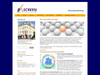 perscreen.net Webseite Vorschau
