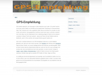 gps-empfehlung.de Webseite Vorschau