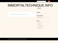 immortaltechnique1.wordpress.com Webseite Vorschau