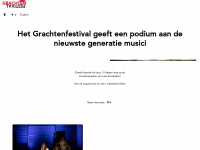grachtenfestival.nl Webseite Vorschau