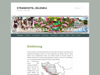 strandhotelzelenika.wordpress.com Webseite Vorschau
