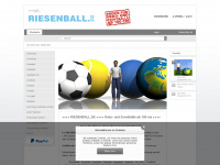 riesenball.de Webseite Vorschau