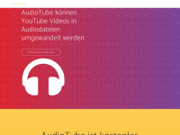 audiotube.org Webseite Vorschau