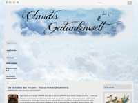 claudis-gedankenwelt.de Webseite Vorschau