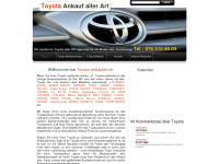 toyota-verkaufen.ch Webseite Vorschau