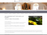 ancillae-domini.com Webseite Vorschau