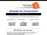 coldways.de Webseite Vorschau