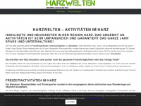 harzwelten.de Webseite Vorschau