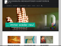 ravensburger-kunstverein.de Webseite Vorschau