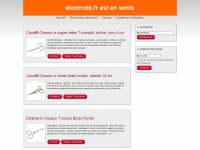 electrode.fr Webseite Vorschau