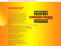 symphonicproject.de Webseite Vorschau