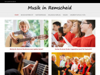 musik-in-remscheid.de Webseite Vorschau