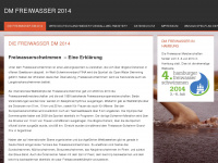 dmfreiwasser2014.de Webseite Vorschau