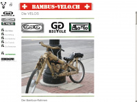 bambus-velo.ch Webseite Vorschau