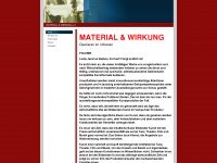 materialundwirkung.de Webseite Vorschau