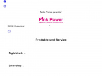 pinkpower.ch Webseite Vorschau
