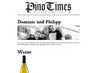 pinotimes.de Webseite Vorschau