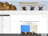 piotrowskis-amstaff.de Webseite Vorschau