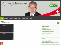 pirmin-schwander.ch Webseite Vorschau