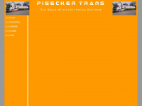 pisecker-trans.at Webseite Vorschau