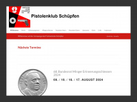 pistolenklub.ch Webseite Vorschau