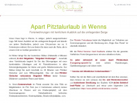 pitztalurlaub.at Webseite Vorschau