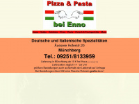 pizza-enno.de Webseite Vorschau