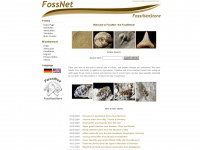 fossnet-fossils.com Webseite Vorschau